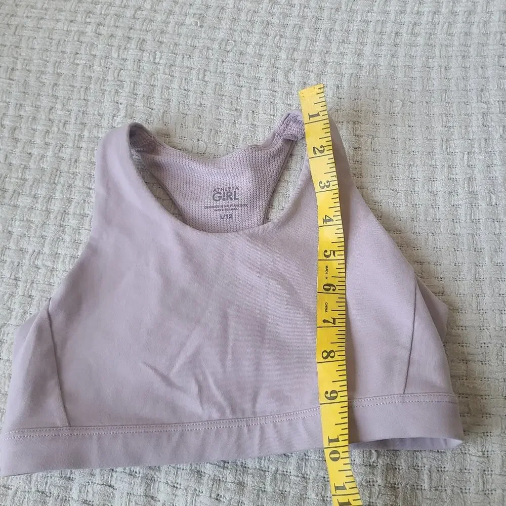 Athleta Girl Lavender Sports Bra Girls Size L 12